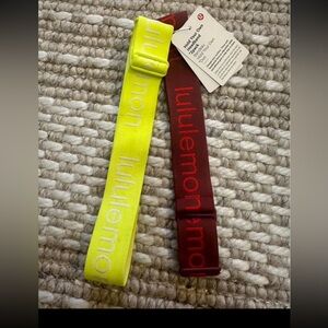 Lululemon Red and Yellow Headbands